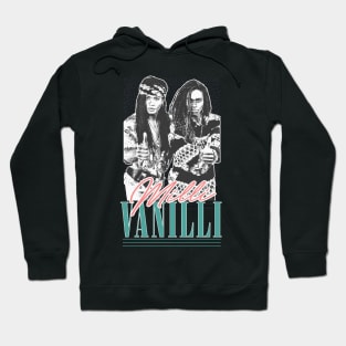 Milli Vanilli  /\/\\/  Vintage Style 90s Aesthetic Design Hoodie